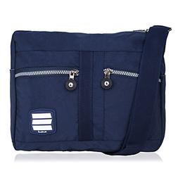 For Women Messenger Nylon Lightweight Travel Purse Multi Poc
