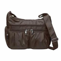 For Women Multi Pocket Shoulder Bag Waterproof Nylon