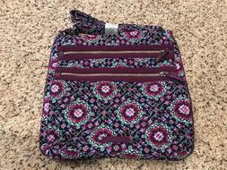 Vera Bradley Iconic Triple Zip Hipster NWT Lilac Medallion C
