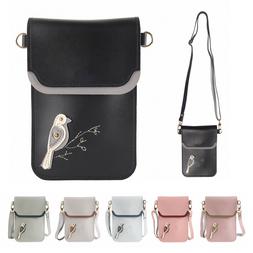 Multi-color Small Cross Body Purse for Women Girls Key Cell 