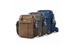 Multi functional Canvas Purse Bag with Bottle Holder - 5 Col