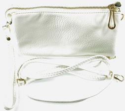 Multi Pocket Crossbody Bag Removable Wristlet Strap Handbag 