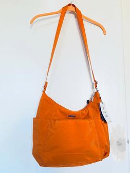 NWT Baggallini Pacific Orange Hobo Crossbody Travel Bag with