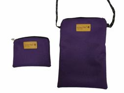 Tainada Triple Zip Roomy Crossbody Phone Travel Wallet Pouch