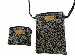 Tainada Triple Zip Roomy Crossbody Phone Travel Wallet Pouch