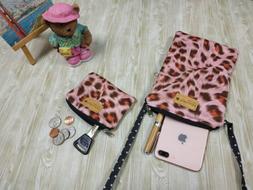 Tainada Triple Zip Roomy Crossbody Phone Travel Wallet Pouch