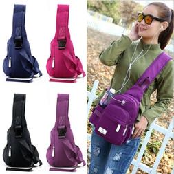 US Nylon Crossbody Shoulder Chest Cycle Sling Bag Travel Bac