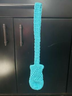 Water Bottle Bag Handmade Crochet Reusable Crossbody bright 