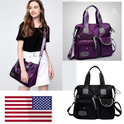 Women Crossbody Bag Canvas Handbag Shoulder Purse Medium Siz